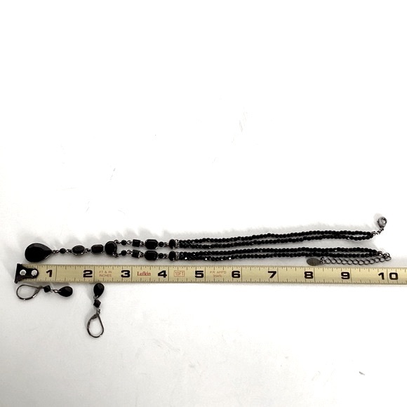 Carolina Herrera Teardrop Pendant Necklace And 1928 Teardrop Dangle Earrings EUC - Picture 16 of 16